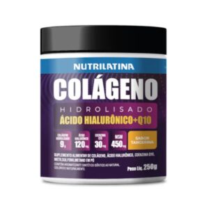 Colágeno Hidrolisado Nutrilatina Com Ácido Hialurônico e Q10 250g