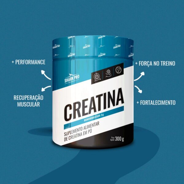 Creatina Monohidratada Shark Pro 300g - Imagem 3