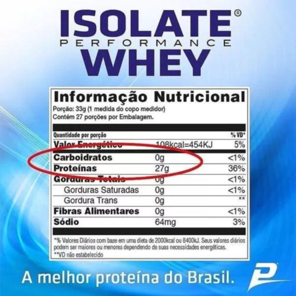 Isolate Whey Protein Performance Proteína Isolada 909g - Imagem 6