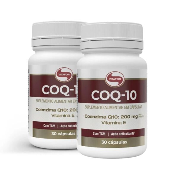 Kit 2 Coenzima Q10 Vitafor 200mg 30 caps