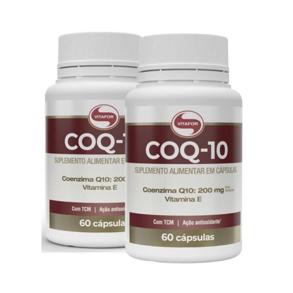 Kit 2 Coenzima Q10 Vitafor 200mg 60 caps - Imagem 1