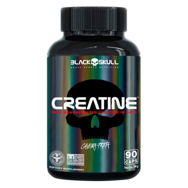 Creatine Creatina em Capsulas Black Skull 90 Capsulas