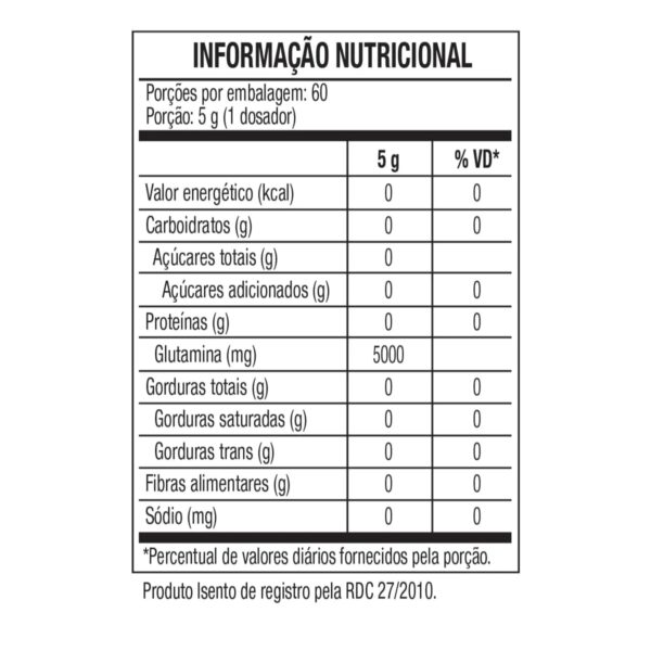 Glutamine Black Skull Glutamina Pote 300g - Imagem 2